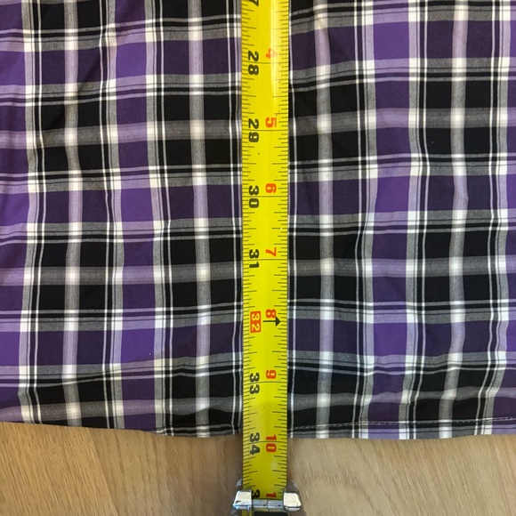 Cinch Purple Shirt Mens L Plaid  Button Up Long Sleeve Western Pocket - Picture 7 of 7